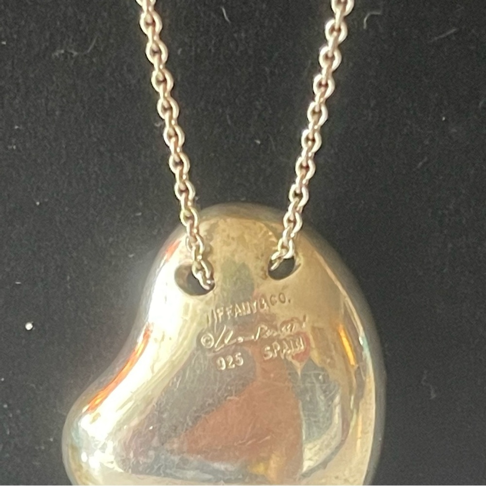 TIFFANY & Co Puff heart silver necklace - Picture 2 of 8